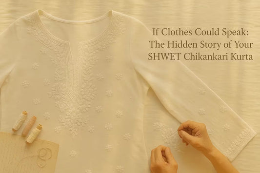 If Clothes Could Speak: The Hidden Story of Your SHWET Chikankari Kurta - Shwet Artistry