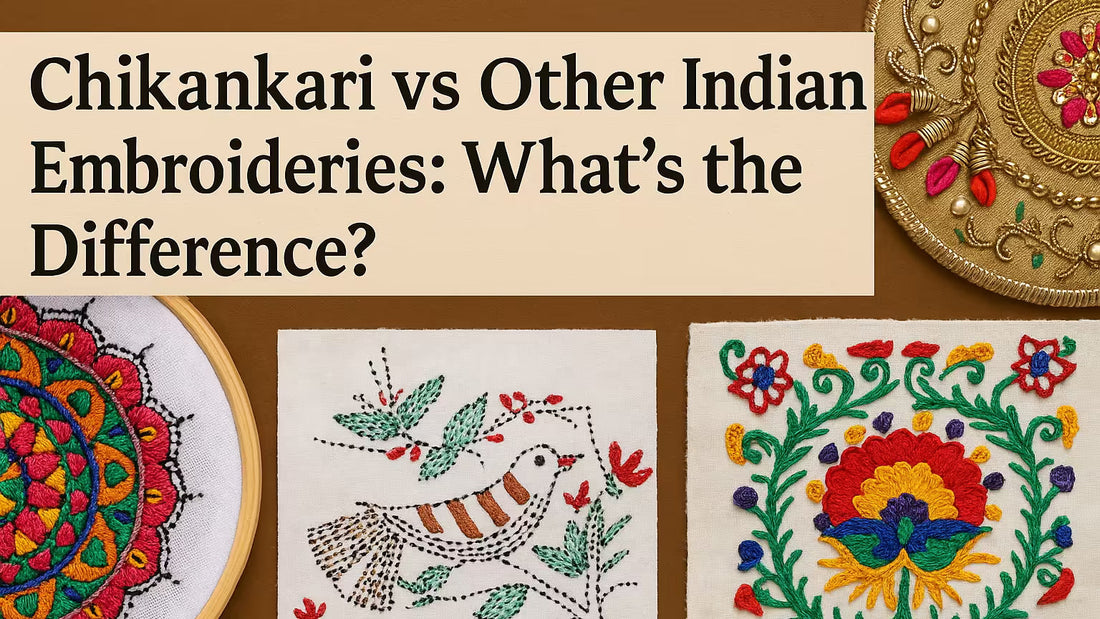 Chikankari vs Other Indian Embroideries: What’s the Difference? - Shwet Artistry