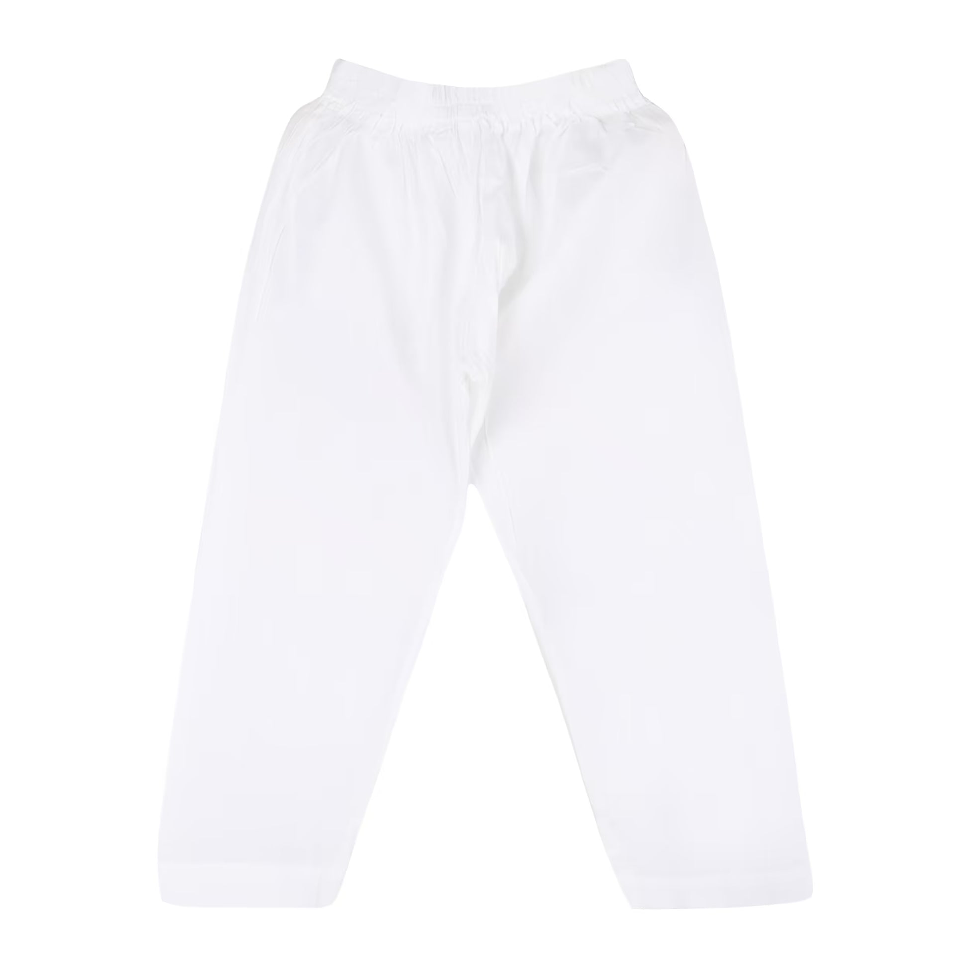 White pants on a white background
