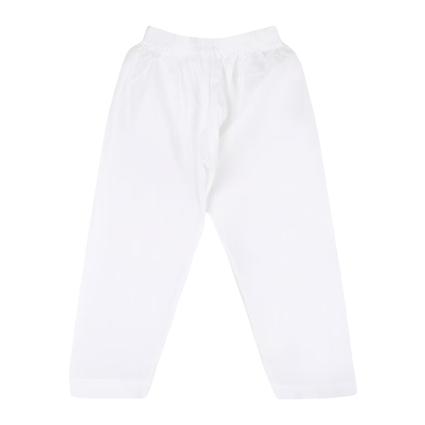 White pants on a white background